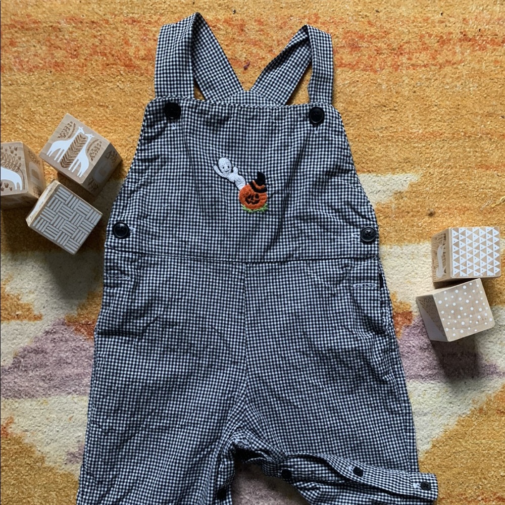 12M Strasbourg Seersucker Halloween Cotton Overall